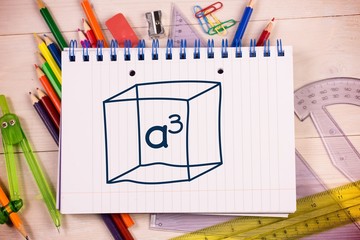 Poster - Composite image of a cubed