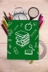Poster - Composite image of education doodles