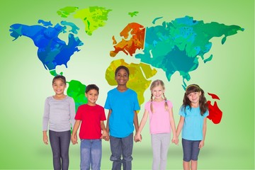 Poster - Composite image of elementary pupils smiling