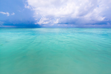 Wall Mural - Beach of tropical crystal clear sea, White sand beach, Tachai is