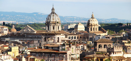 Wall Mural - Beautiful panorama of Rome, Italy