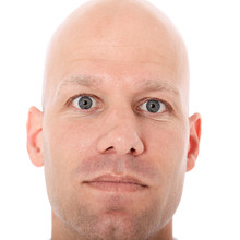 Head Of A Middle Aged Bald Man