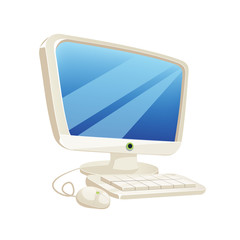 Poster - Vector Desktop Computer Illustration