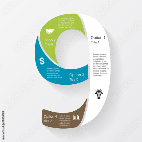 Poster Vector business infographic, diagram, presentation