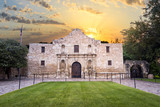 Fototapeta Zachód słońca - The Alamo, San Antonio, TX