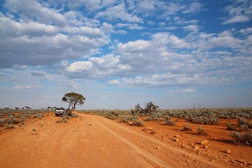 Sticker - Camping in Australian outback