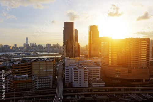 Hong Kong City Sunset