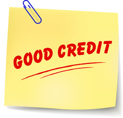 Wall Mural - Vector good credit message