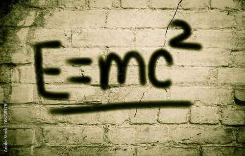 Poster Albert Einstein Physikalische Formel Konzept