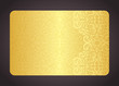 Luxury golden card with vintage pattern