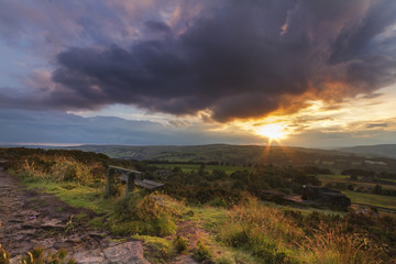 norland moor sunset
