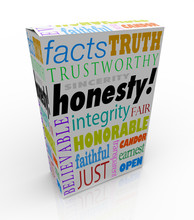 Honesty Sincerity Trustworthy Virtues Reputation Product Box