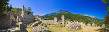 Ruins Of Old Town In Mystras, Greece