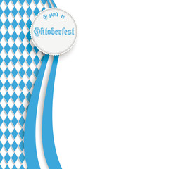 Wall Mural - Bavarian Oktoberfest Flyer Oblong Colors