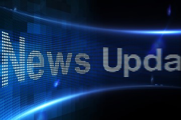 Aufkleber - News update on digital screen