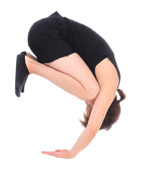 Sign COMMA formed by human body