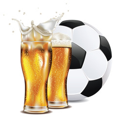 Beer and Soccer Ball