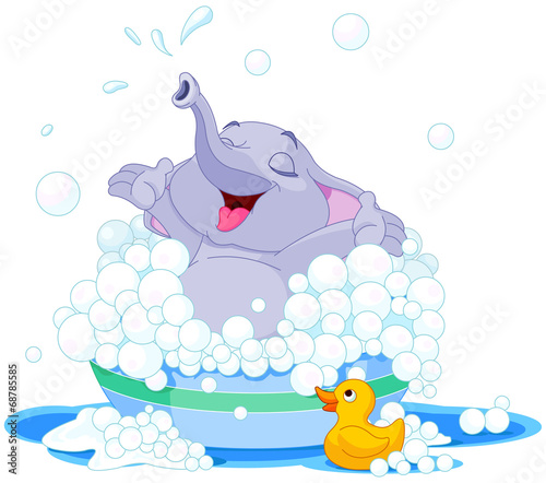 Tapeta ścienna na wymiar Cute elephant