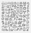 © ComicVector - Set of hotel and vacation icons sketch