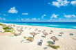 canvas print picture - Cancun beach panorama, Mexico