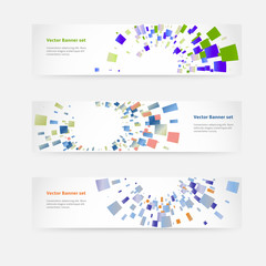 Wall Mural - Set of horizontal banners