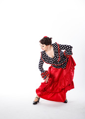 female spanish flamenco dancer