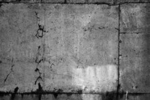Grunge Gray Cracked Concrete Wall Background