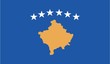 Illustration of the flag of Kosovo