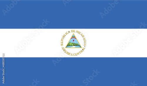 Fotomural Illustration of the flag of Nicaragua