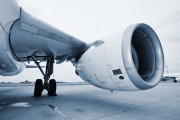 Wall Mural - Engine of the airplane