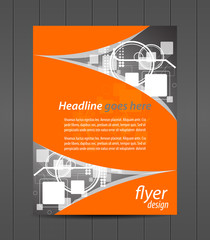 Poster - Business flyer template or corporate banner, cover design