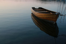 Row Boat In Calm Water