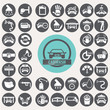 Car wash icons set. Illustration eps10