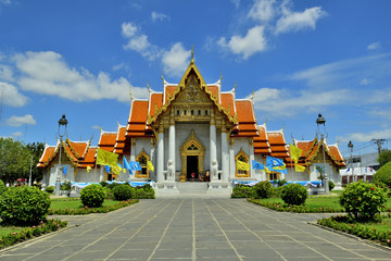 Wat Benchamabophit,The Marble Temple , Bangkok, Thailand