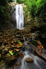 Klong pow waterfall or Tub chang waterfall at Chumphon Thailand