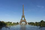 Fototapeta Most - Streets of Paris with Eiffel Tower