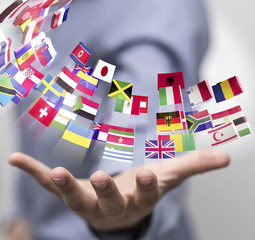 Fototapete - flags