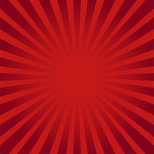 Red Ray Sunburst Style Abstract Background