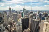 Fototapeta  - New York City Manhattan midtown buildings skyline view