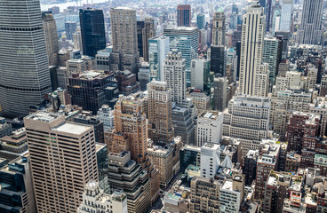 Fototapete - New York City Manhattan midtown buildings skyline view