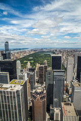 Wall Mural - New York City Manhattan midtown buildings skyline view