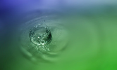 Poster - Water drop and splash