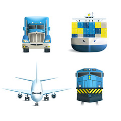 Sticker - Logistic Icons Set