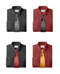 Wall Mural - Folded shirts set