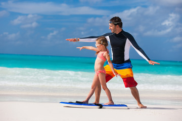 Canvas Print - Family beach vacation