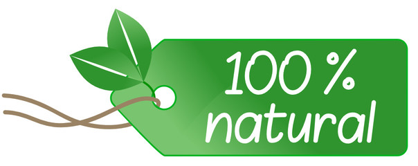 Sticker - 100% natural