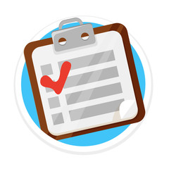 Poster - vector form flat round icon