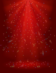 Sticker - Red holiday background