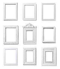 white frame wood background image