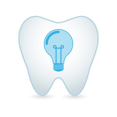 Sticker - Tooth with a lightbulb icon